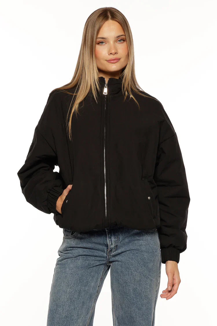 Ace Oversized Puffer Jacket | Black