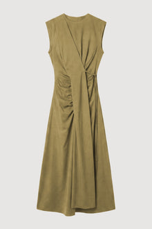 Karolina | Agnes Twist-Drape Jersey Dress in Size Extra Small - Flat