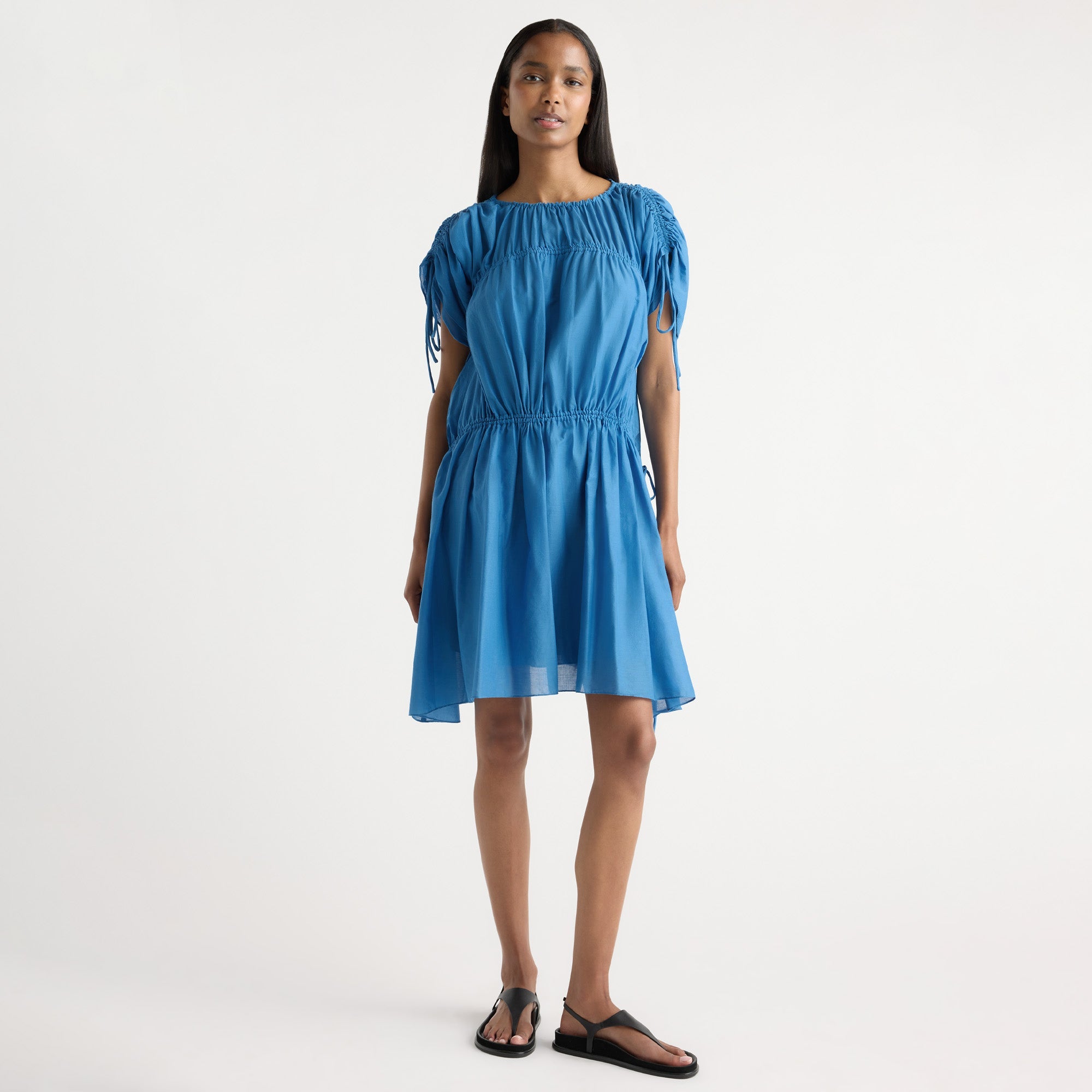 Isilda | Akemi Tie-Shoulder Organic Cotton Dress in Size Extra Small