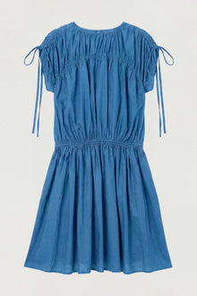 Isilda | Akemi Tie-Shoulder Organic Cotton Dress in Size Extra Small - Flat