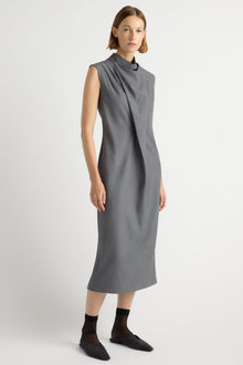 Mali | Amara Gathered-Neck Drape Dress in Size Small