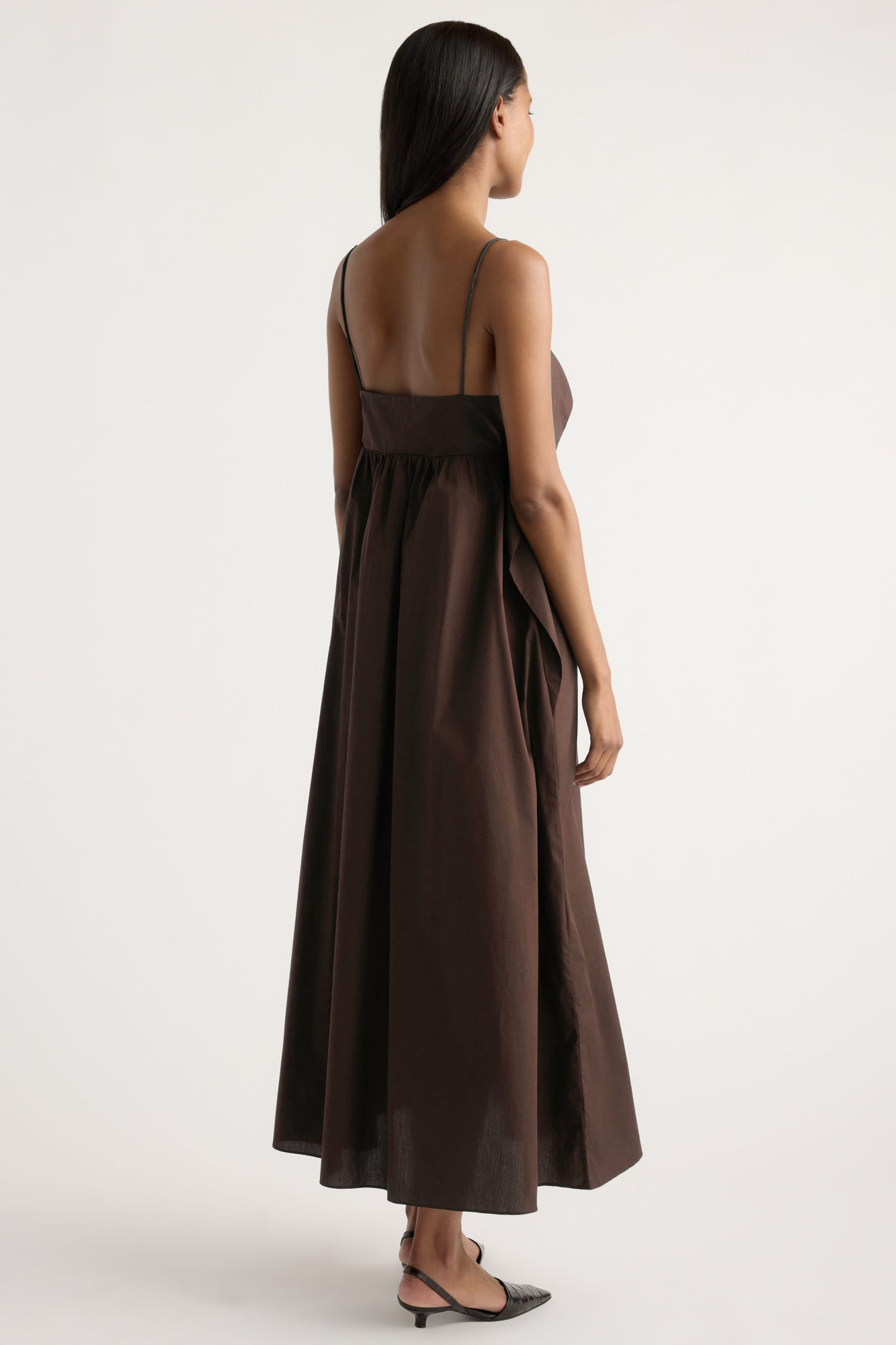 Isilda | Astrid Organic Cotton Foldover Dress in Size Extra Small