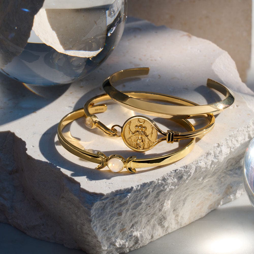 Goddess Cuff Bracelet | 14K Yellow Gold Vermeil