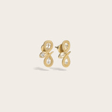 Infinity Snake Studs | 14K Yellow Gold Vermeil