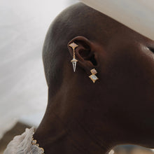 Oracle Pendulum Drop Earrings | 14K Yellow Gold Vermeil