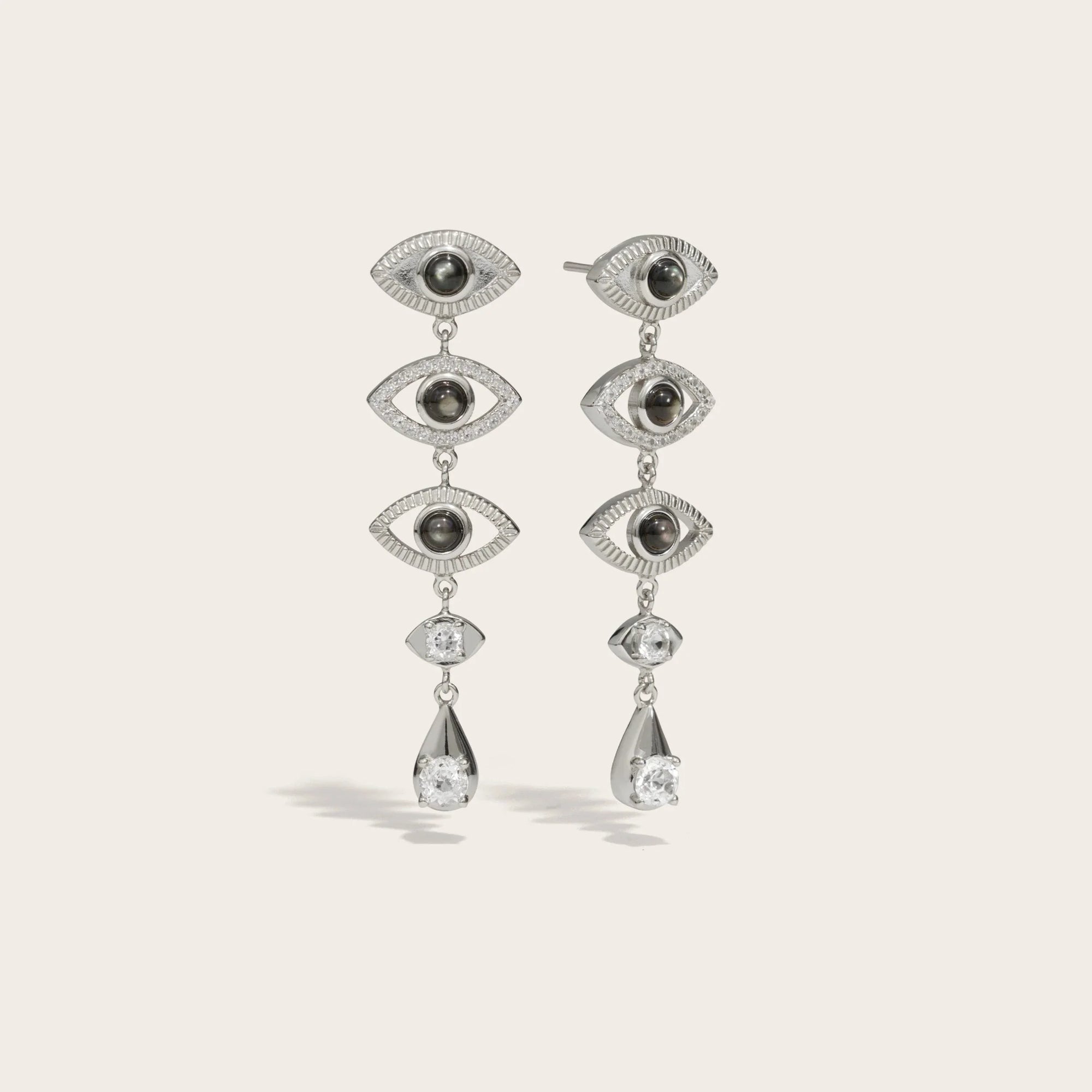 Third Eye Drop Earrings | Sterling Silver