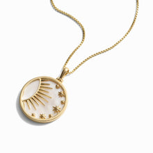 Celestial Mother of Pearl Necklace | 14K Yellow Gold Vermeil
