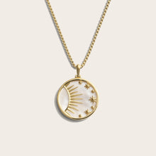 Celestial Mother of Pearl Necklace | 14K Yellow Gold Vermeil