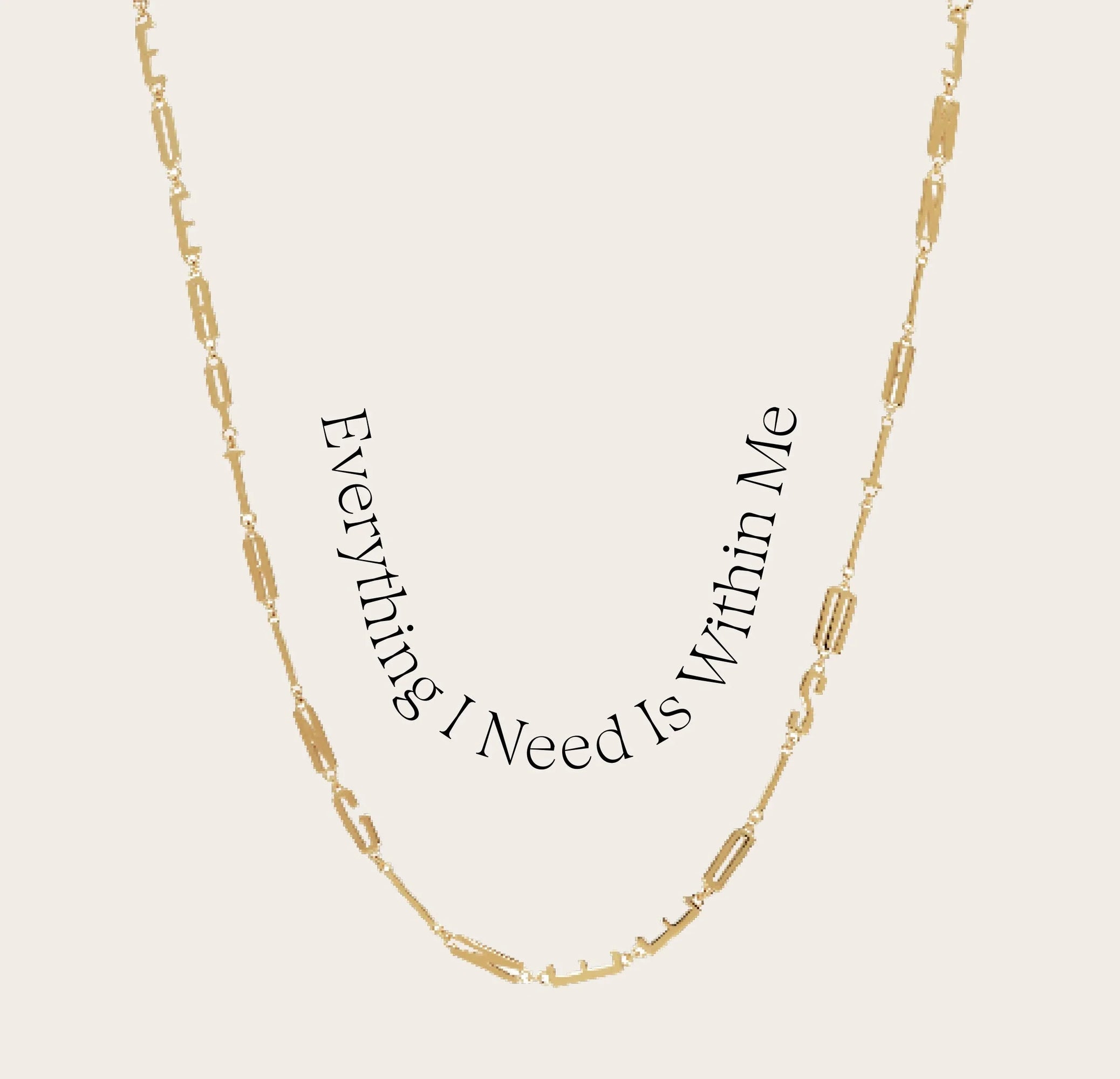 Affirmation Necklace | 14K Yellow Gold Vermeil