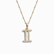 Gemstone Zodiac on Saturn Chain | 14K Yellow Gold Vermeil