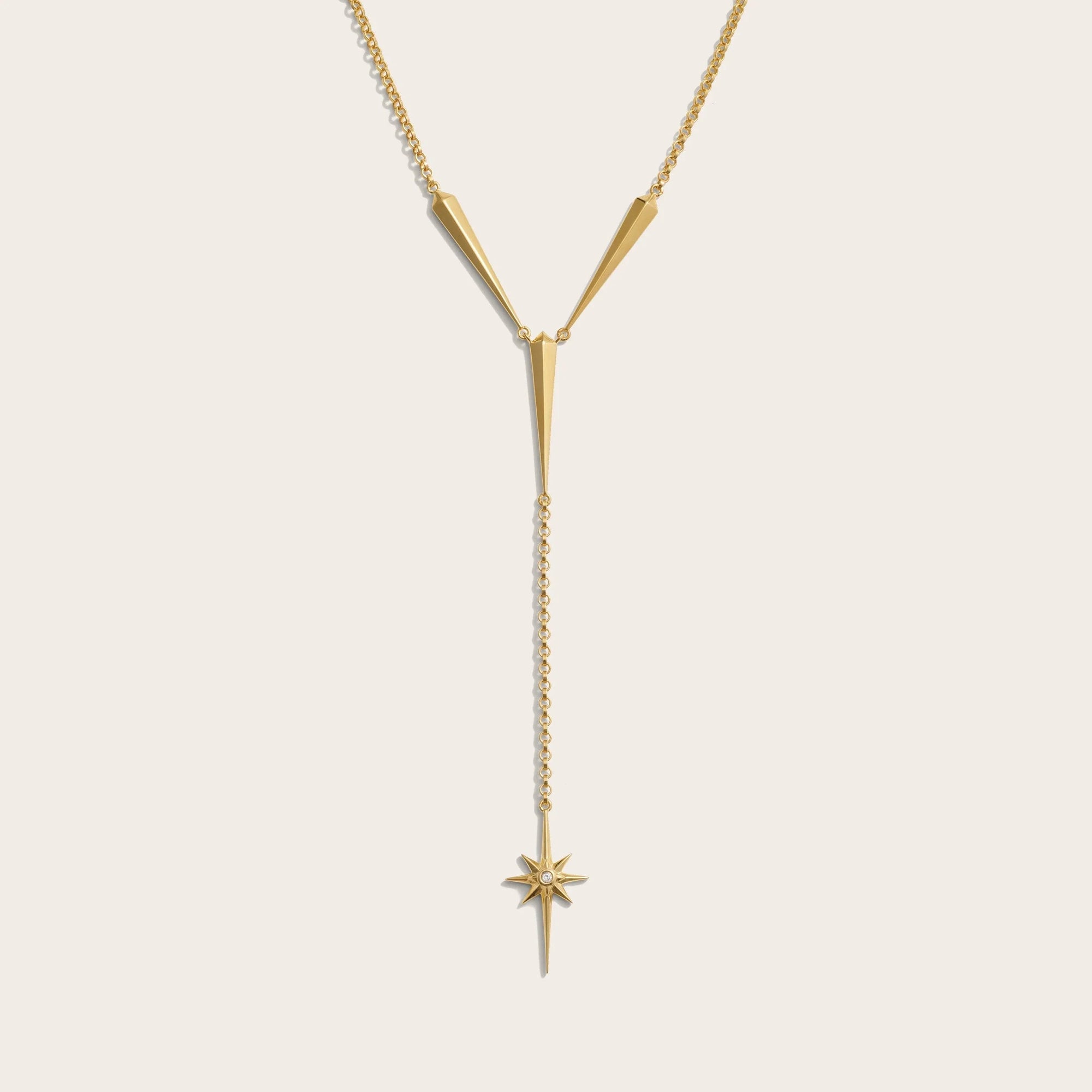 Stardust Statement Lariat | 14K Yellow Gold Vermeil