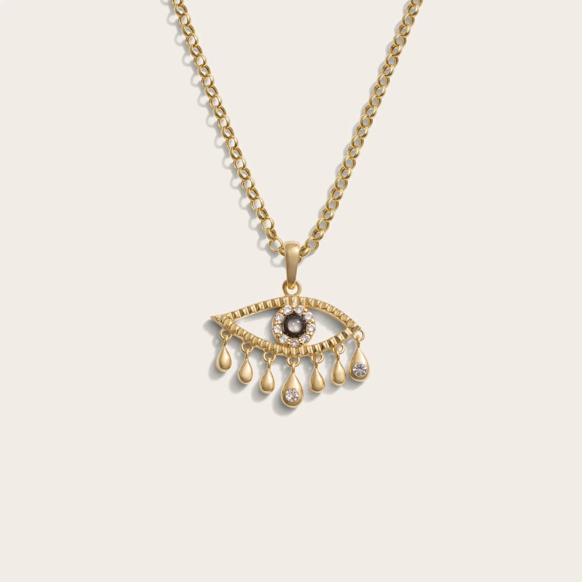 Third Eye Necklace | 14K Yellow Gold Vermeil