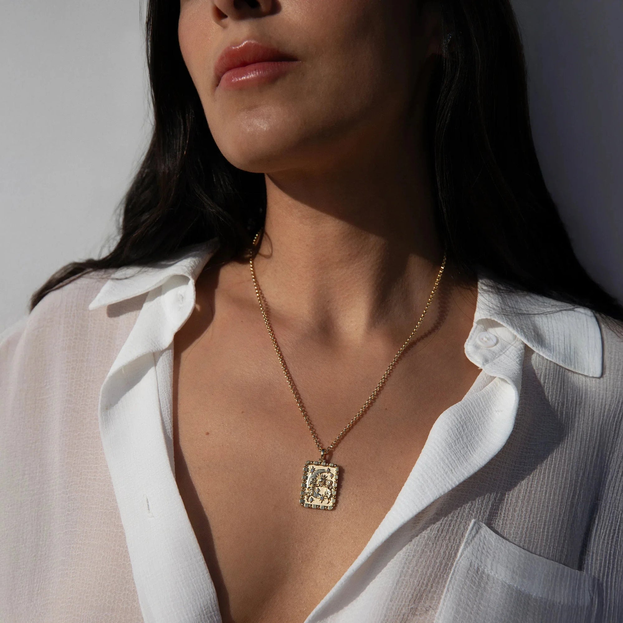 Celestial Duo Necklace | Sterling Silver
