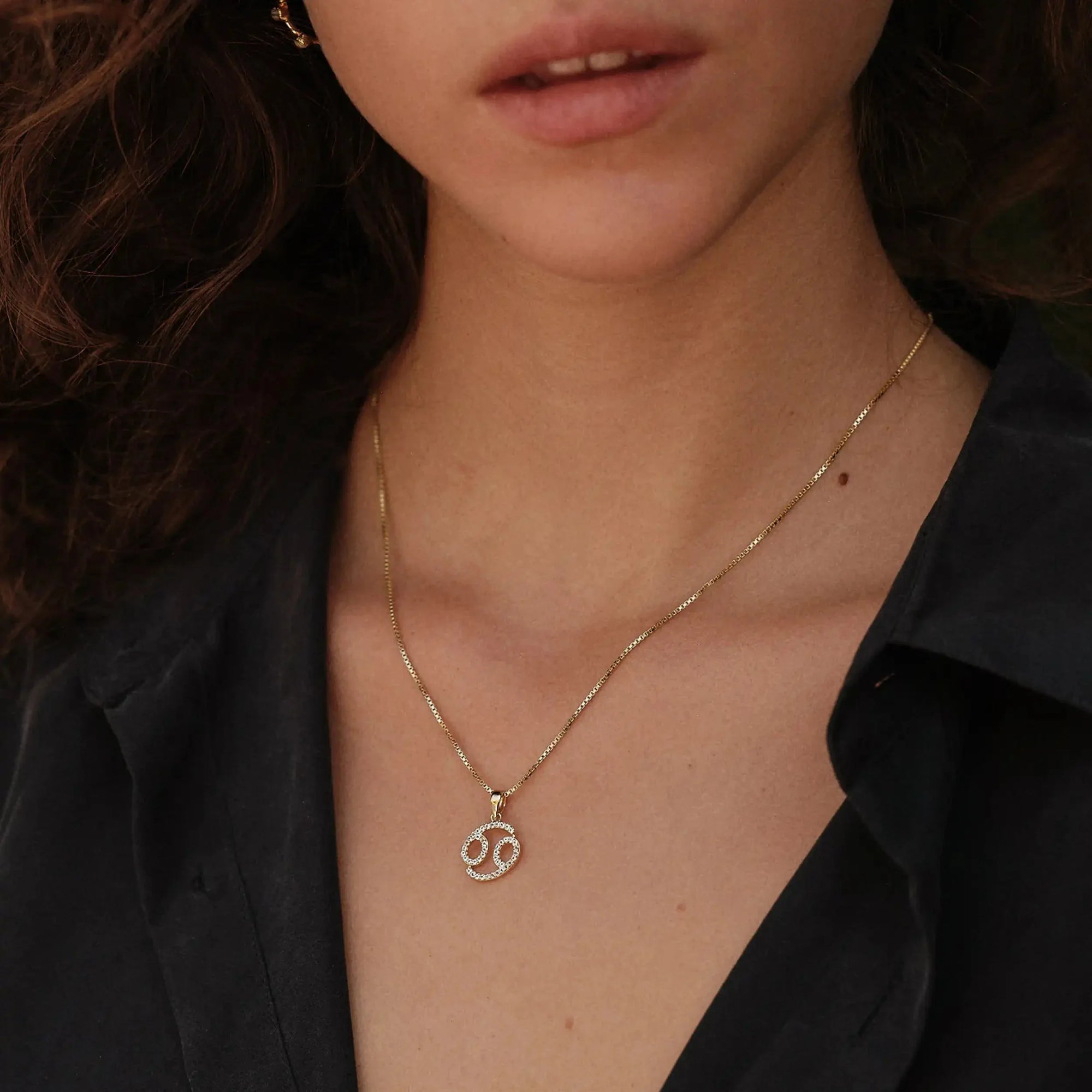 Gemstone Zodiac on Saturn Chain | 14K Yellow Gold Vermeil