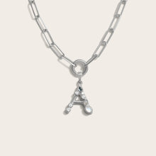 Initial Single Charm Necklace | Sterling Silver