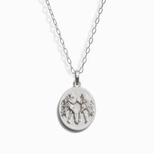 Zodiac Goddess Pendant + Mini Paperclip Chain | Sterling Silver