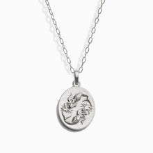 Zodiac Goddess Pendant + Mini Paperclip Chain | Sterling Silver