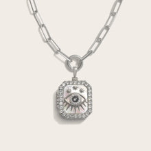 Third Eye Locket Single Charm Necklace | Sterling Silver