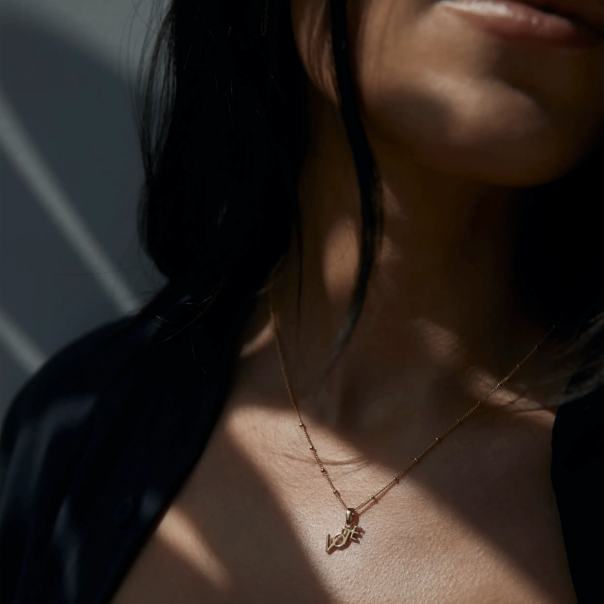 Vote Necklace | 14K Yellow Gold Vermeil