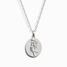 Zodiac Goddess Pendant + Mini Paperclip Chain | Sterling Silver