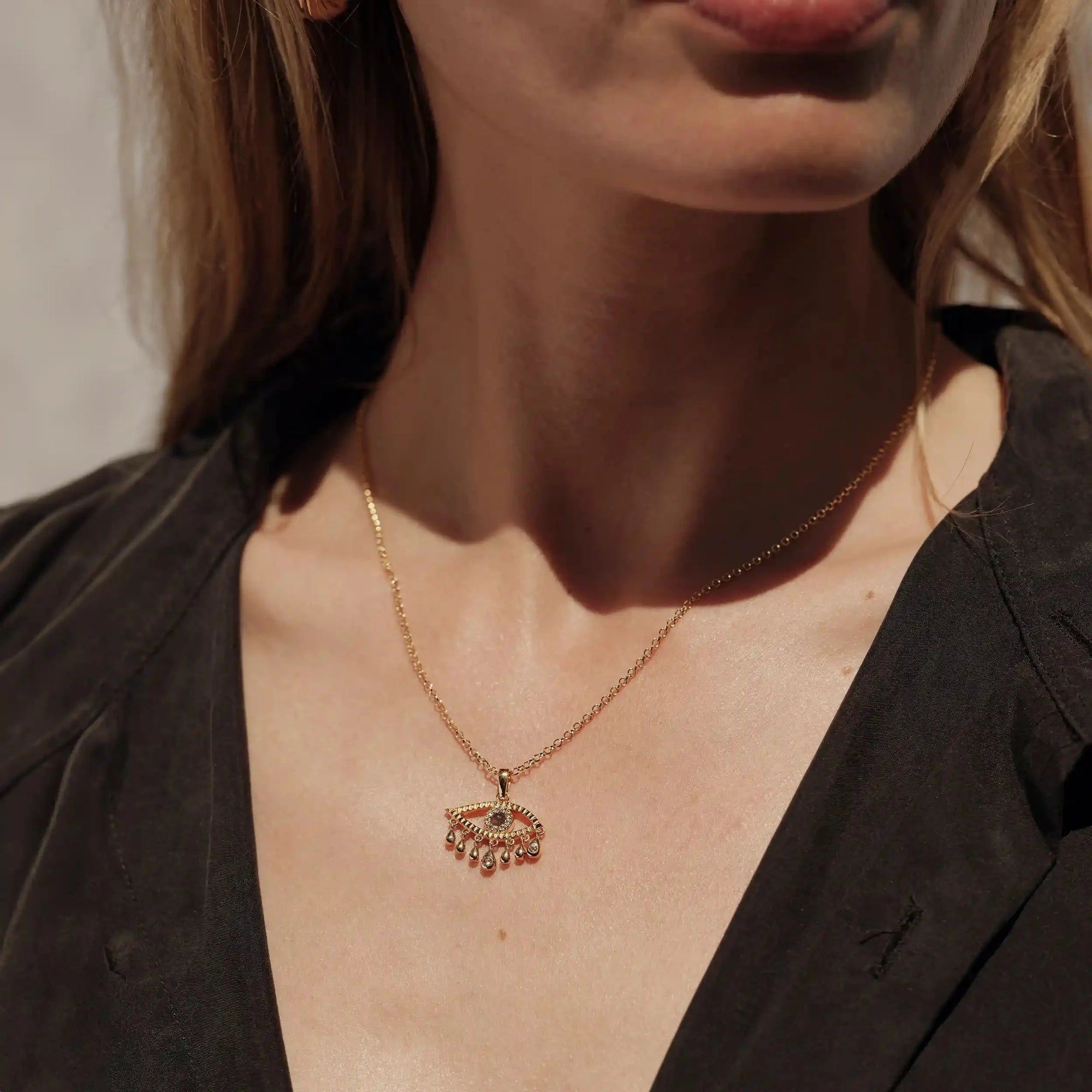 Third Eye Necklace | 14K Yellow Gold Vermeil