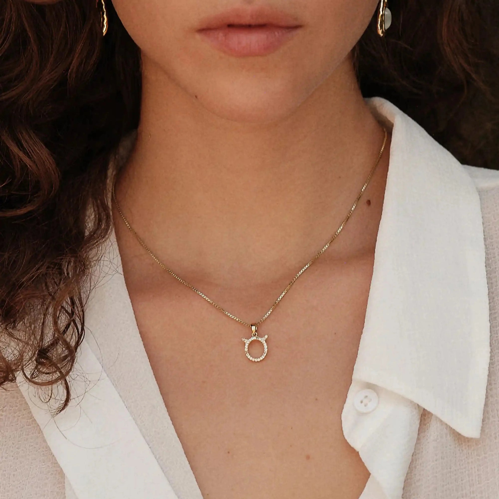 Zodiac Gemstone Necklace | 14K Yellow Gold Vermeil