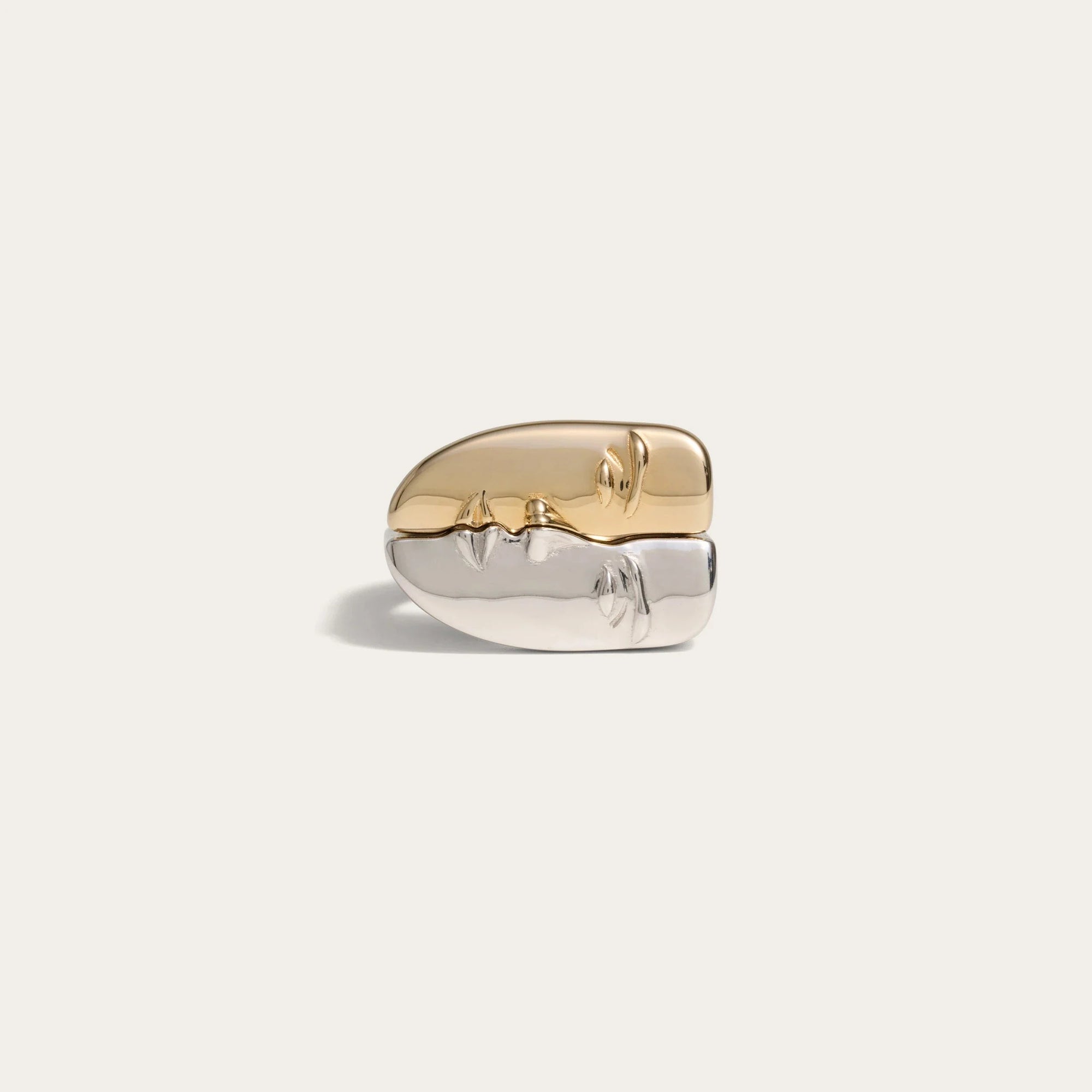 Face to Face Rings | Mixed Metals (Gold & Silver)