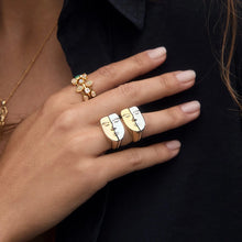 Face to Face Rings | Mixed Metals (Gold & Silver)