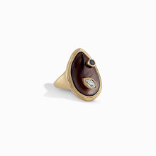 Organic Pearl Gemstone Ring | 14K Yellow Gold Vermeil