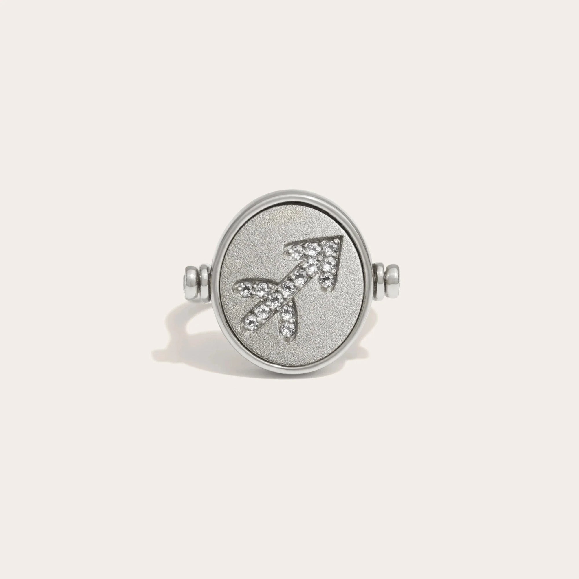 Sagittarius & Fire Flip Ring | Sterling Silver