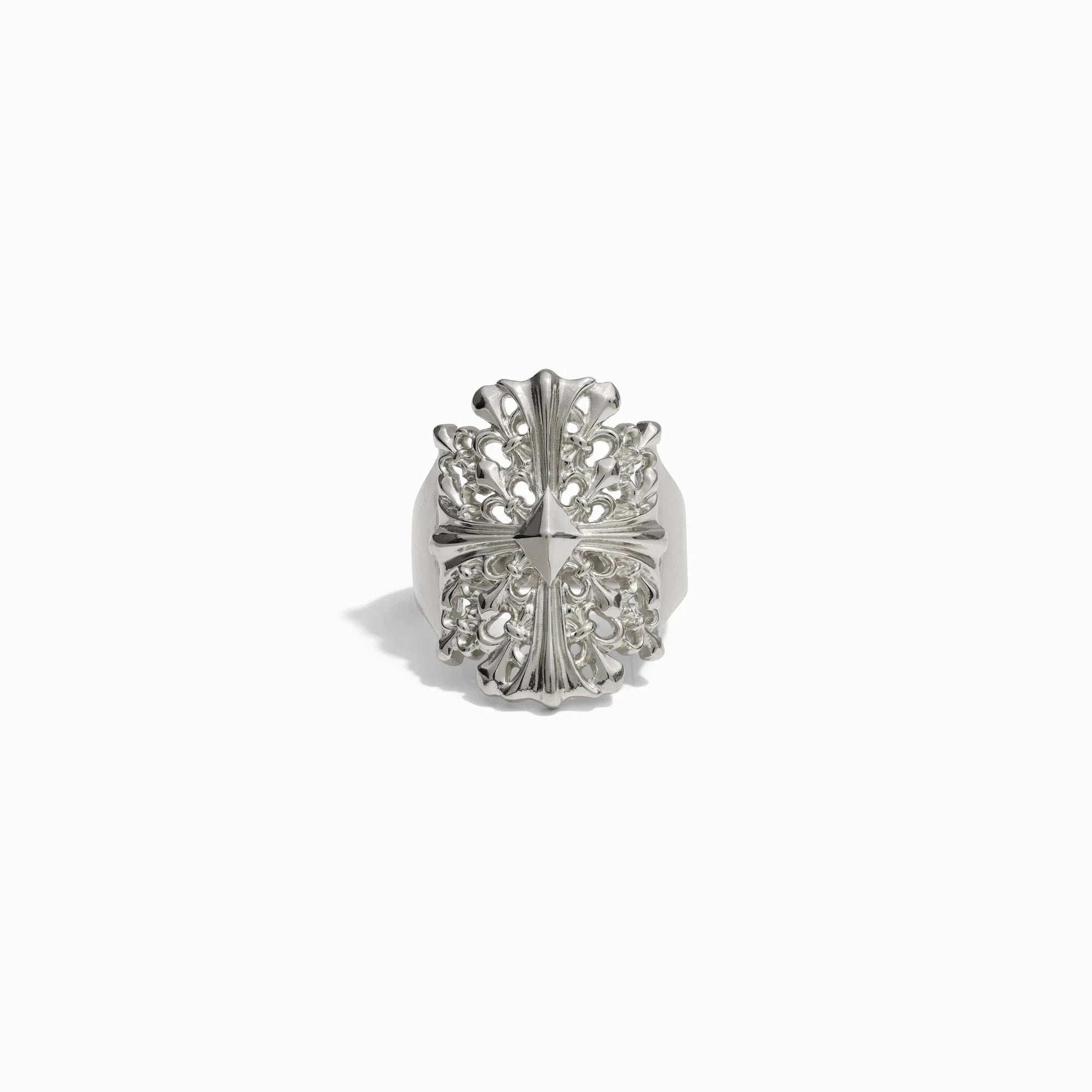 Cross Shield Ring | Sterling Silver