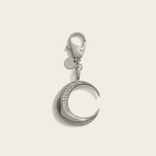 Twisted Moon Bag Charm | Brass/Rhodium