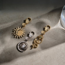 Twisted Moon Bag Charm | Brass/Rhodium