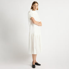 Mali | Babba Shirred Scarf-Neck Dress in Size Small