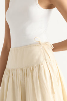 Arya | Bao Organic Cotton Drop-Waist Skirt in Size Small