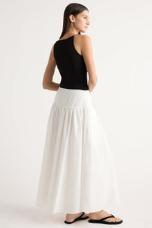 Karolina | Bao Organic Cotton Drop-Waist Skirt in Size Extra Small