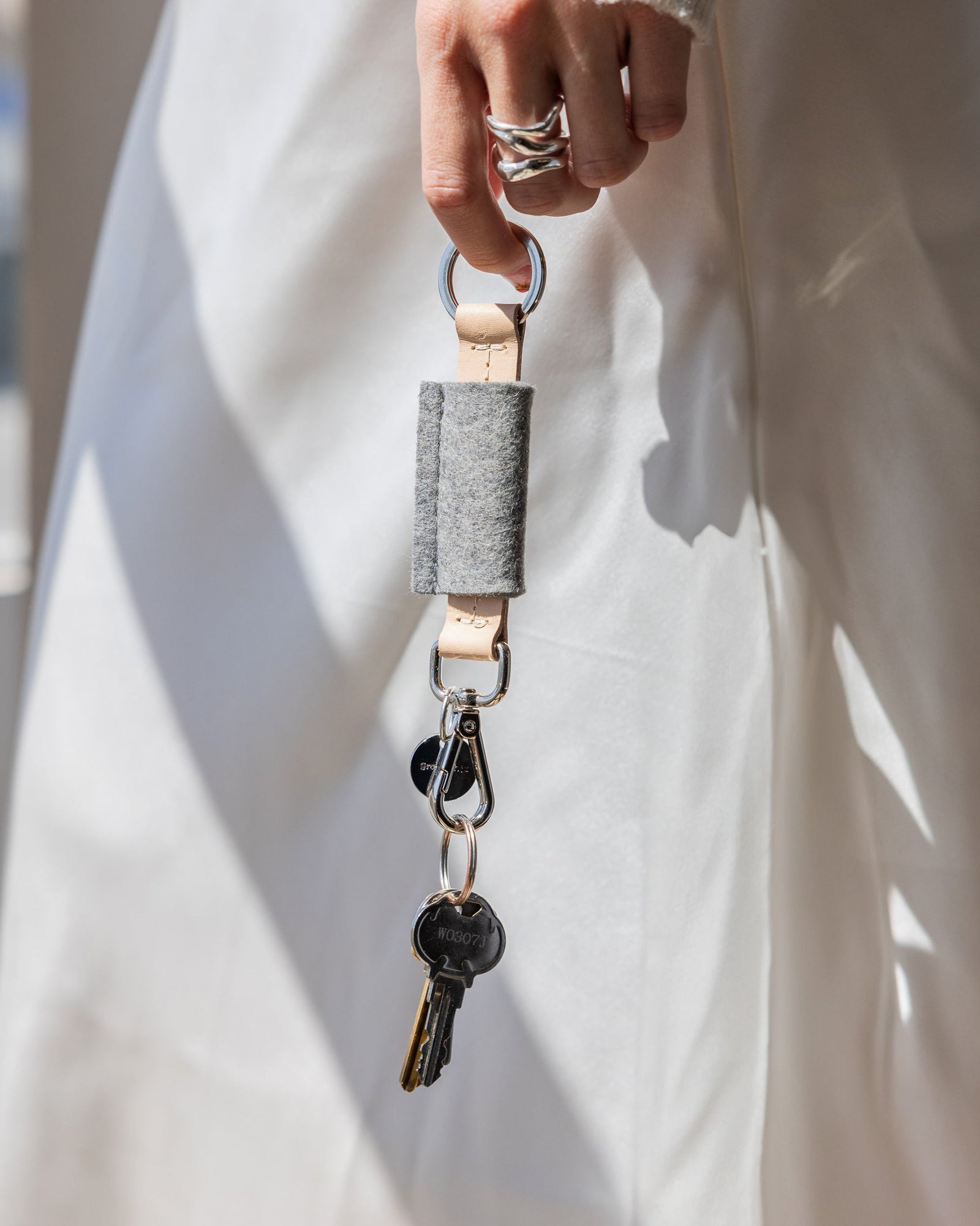 As attractive as they are functional: our Key Bar Fob, here in granite color