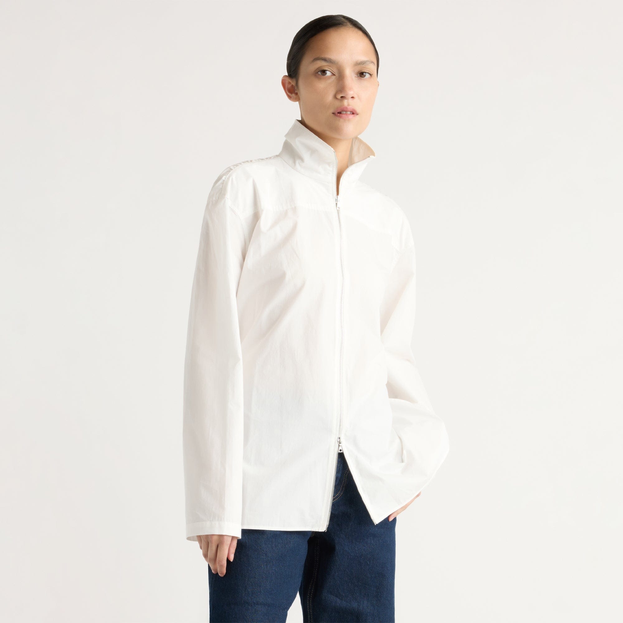 Charlotte | Baylor Cotton Back-Detail Tunic Blouse in Size Small 