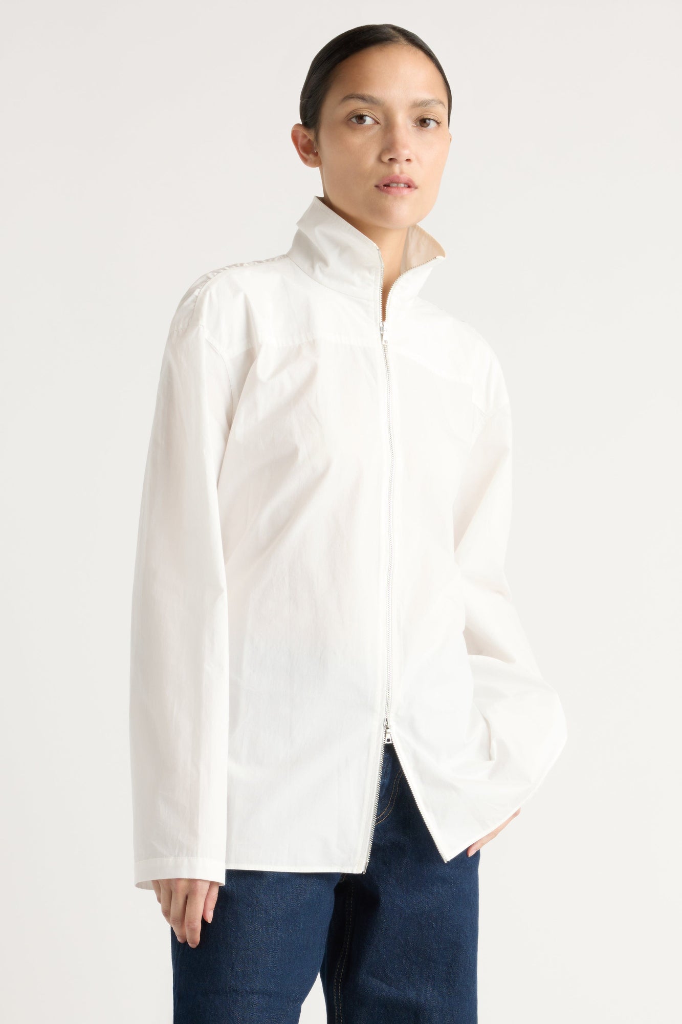 Charlotte | Baylor Cotton Back-Detail Tunic Blouse in Size Small 