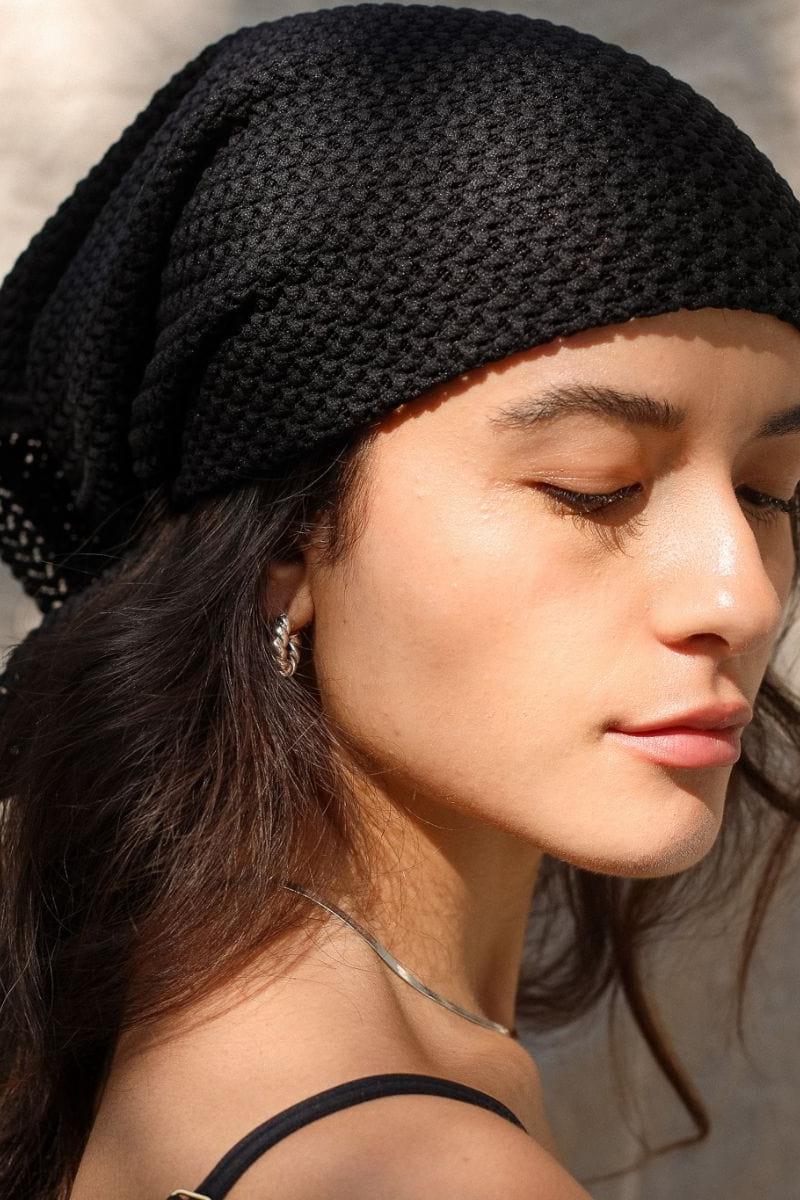 Scarf | Black Crochet