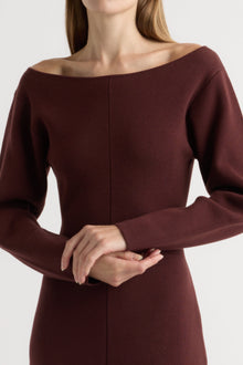 Marije | Blythe Wide Boat-Neck Dress in Size Small 