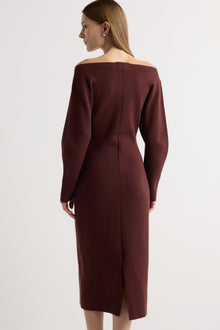 Marije | Blythe Wide Boat-Neck Dress in Size Small 