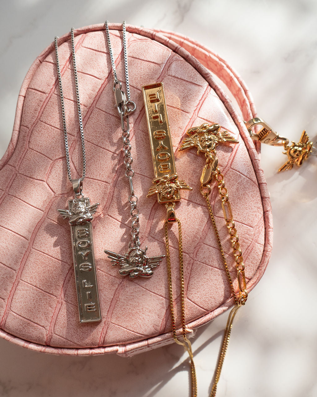 The Suzi Angel Necklace | Silver