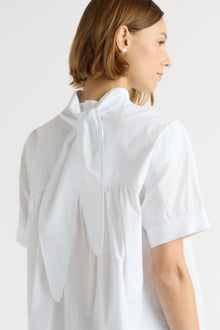 Mali | Bronte Foldover Scarf-Neck Tunic Top in Size Small