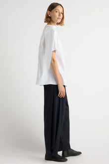 Mali | Bronte Foldover Scarf-Neck Tunic Top in Size Small