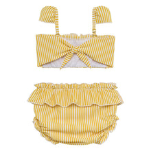 Kids | Cabana Bikini Set | Canary Stripe