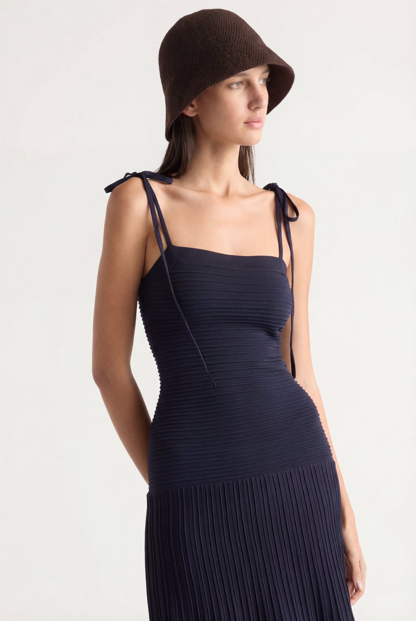 Karolina | Chan Ottoman-Knit Dress in Size Extra Small