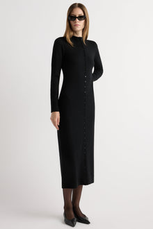 Marije | Charu Wool Button Maxi Dress in Size Small