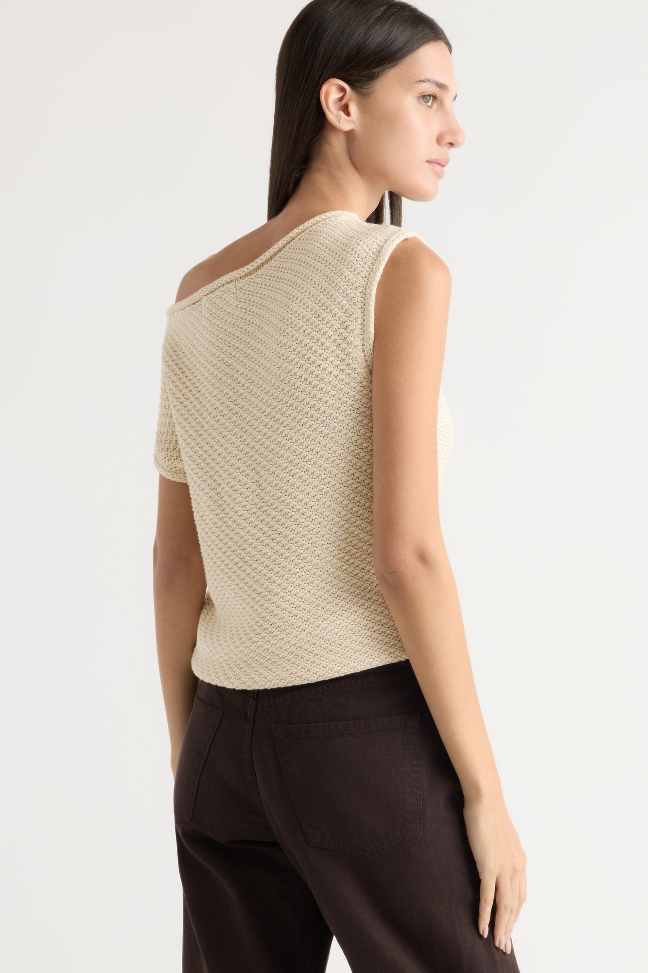 Karolina | Chisa Textured Off-Shoulder Knit Top in Size Extra Small