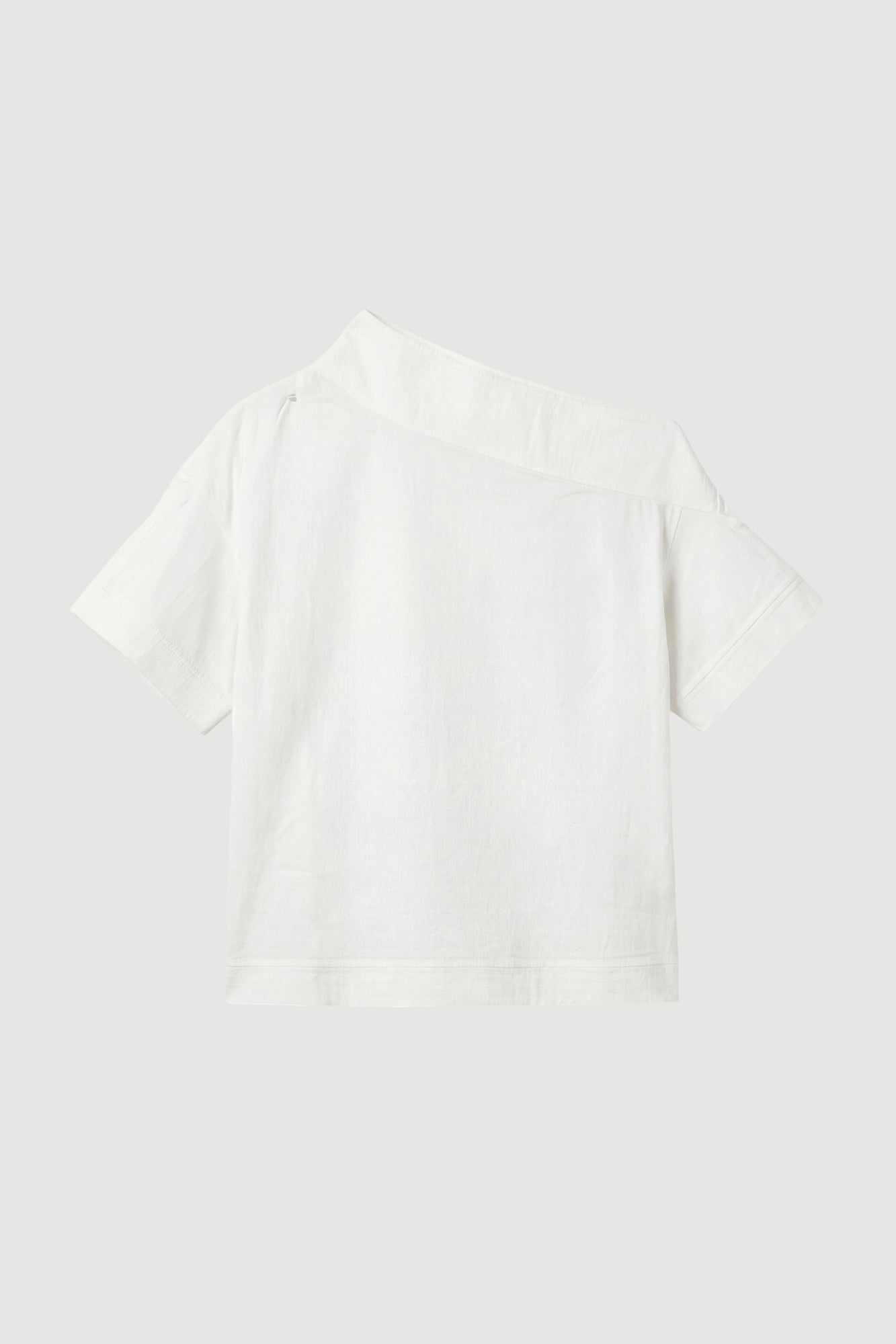 Karolina | Chiyori Off-Shoulder Placket Blouse in Size Extra Small - Flat